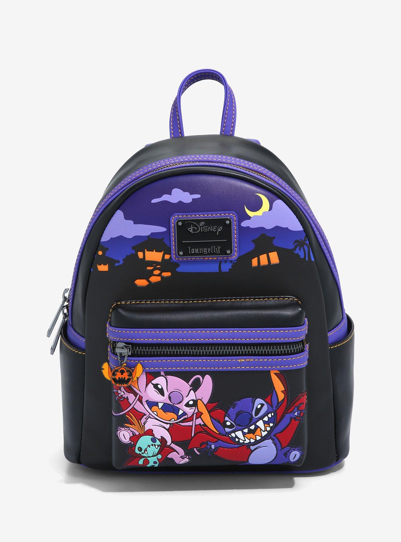 Disney Lilo & Stitch Backpack 16 Detachable Lunch Box Set Angel Stitch New