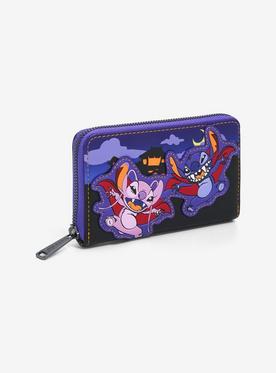 Loungefly Disney Lilo & Stitch: The Series Vampire Angel & Stitch Small Zip Wallet - BoxLunch Exclusive