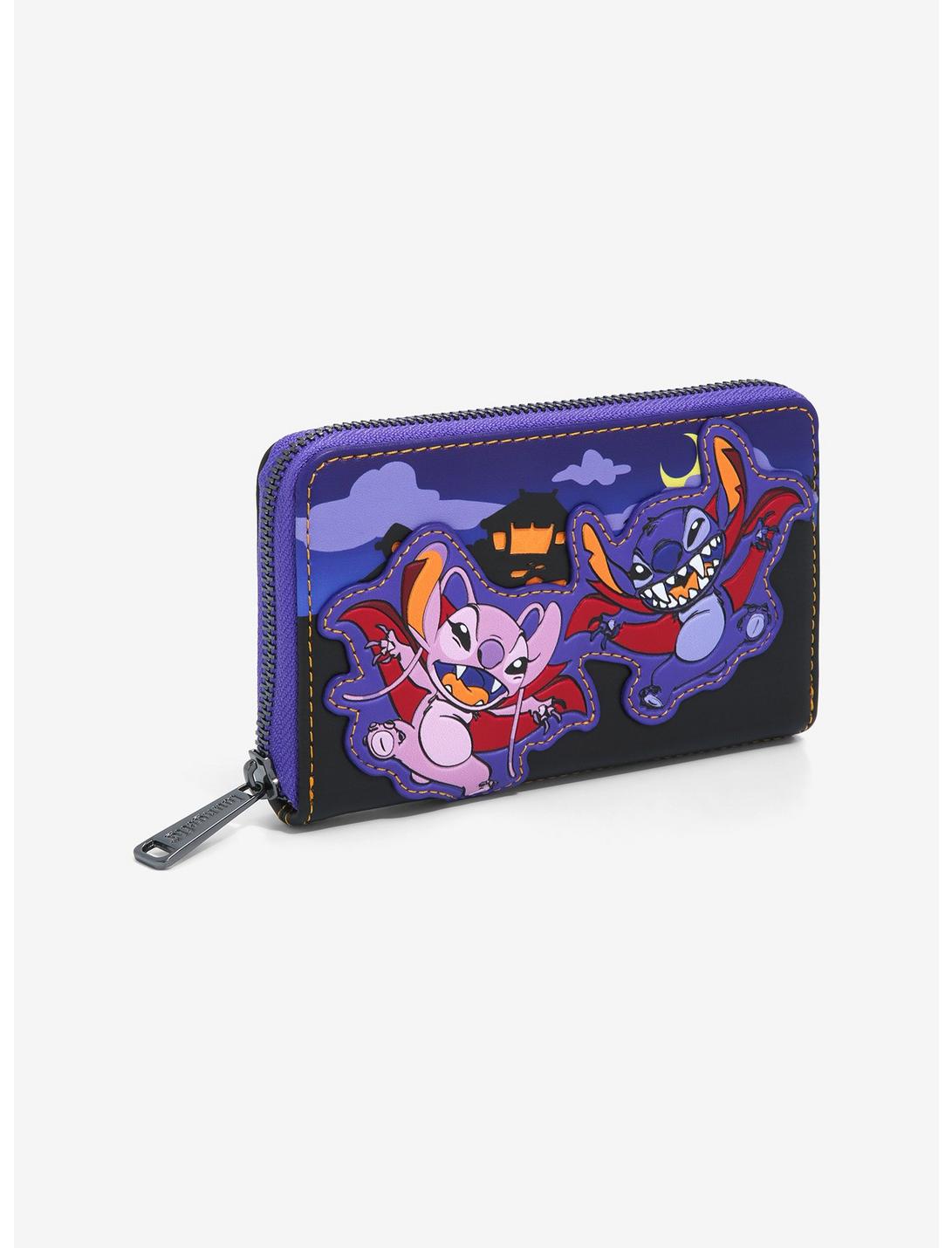Loungefly Disney Lilo & Stitch: The Series Vampire Angel & Stitch Small Zip Wallet - BoxLunch Exclusive, , hi-res
