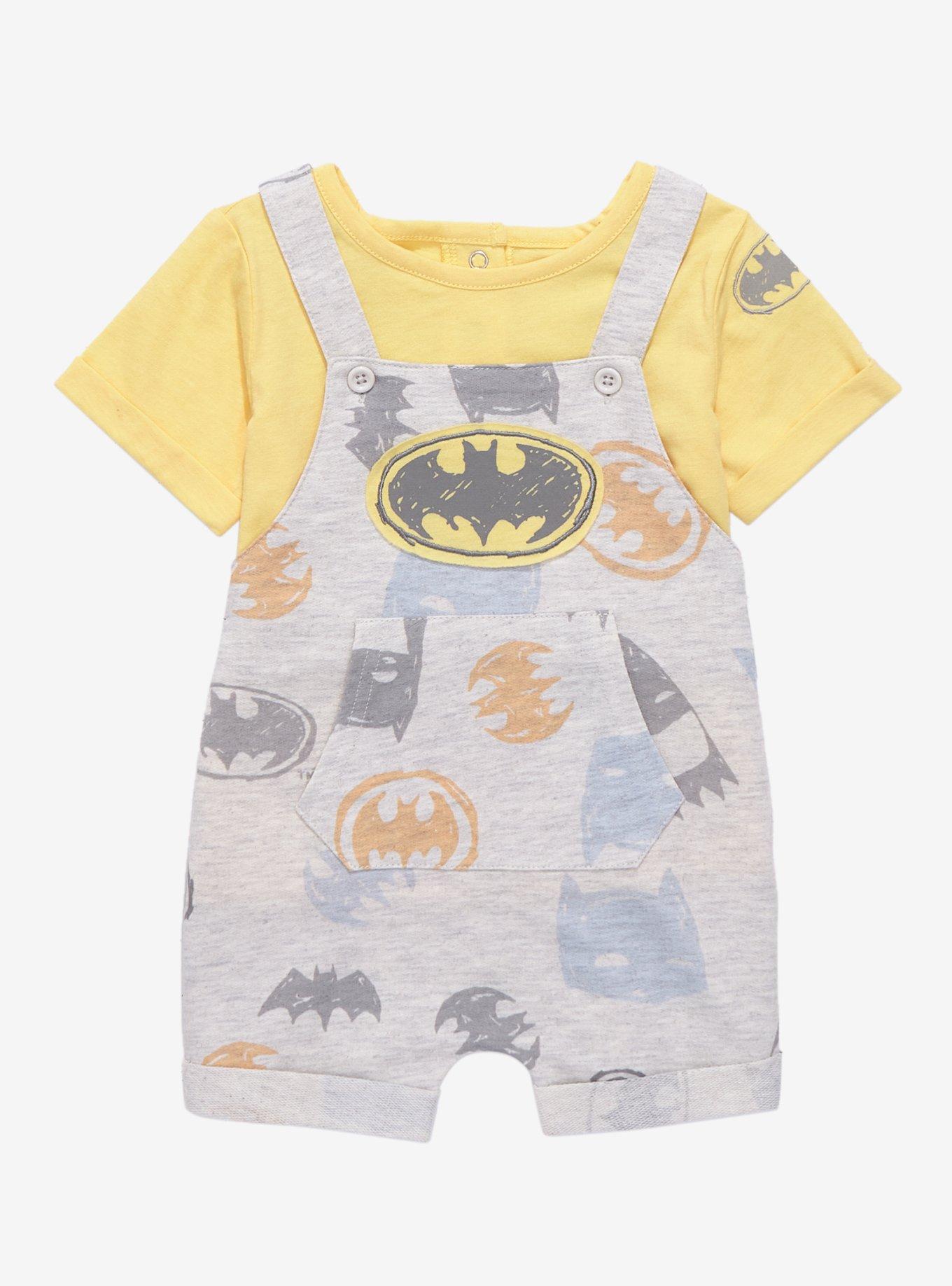 DC Comics Batman Scribble Icons Infant Overall Set - BoxLunch Exclusive
