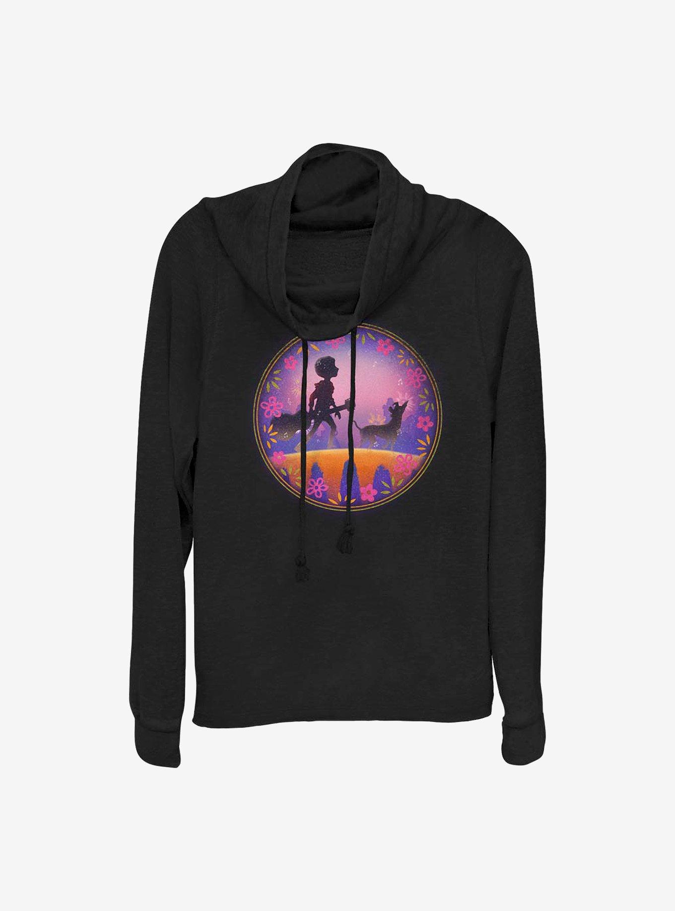 Disney Pixar Coco Bridge Into The Land Of The Dead Cowlneck Long-Sleeve Girls Top, , hi-res