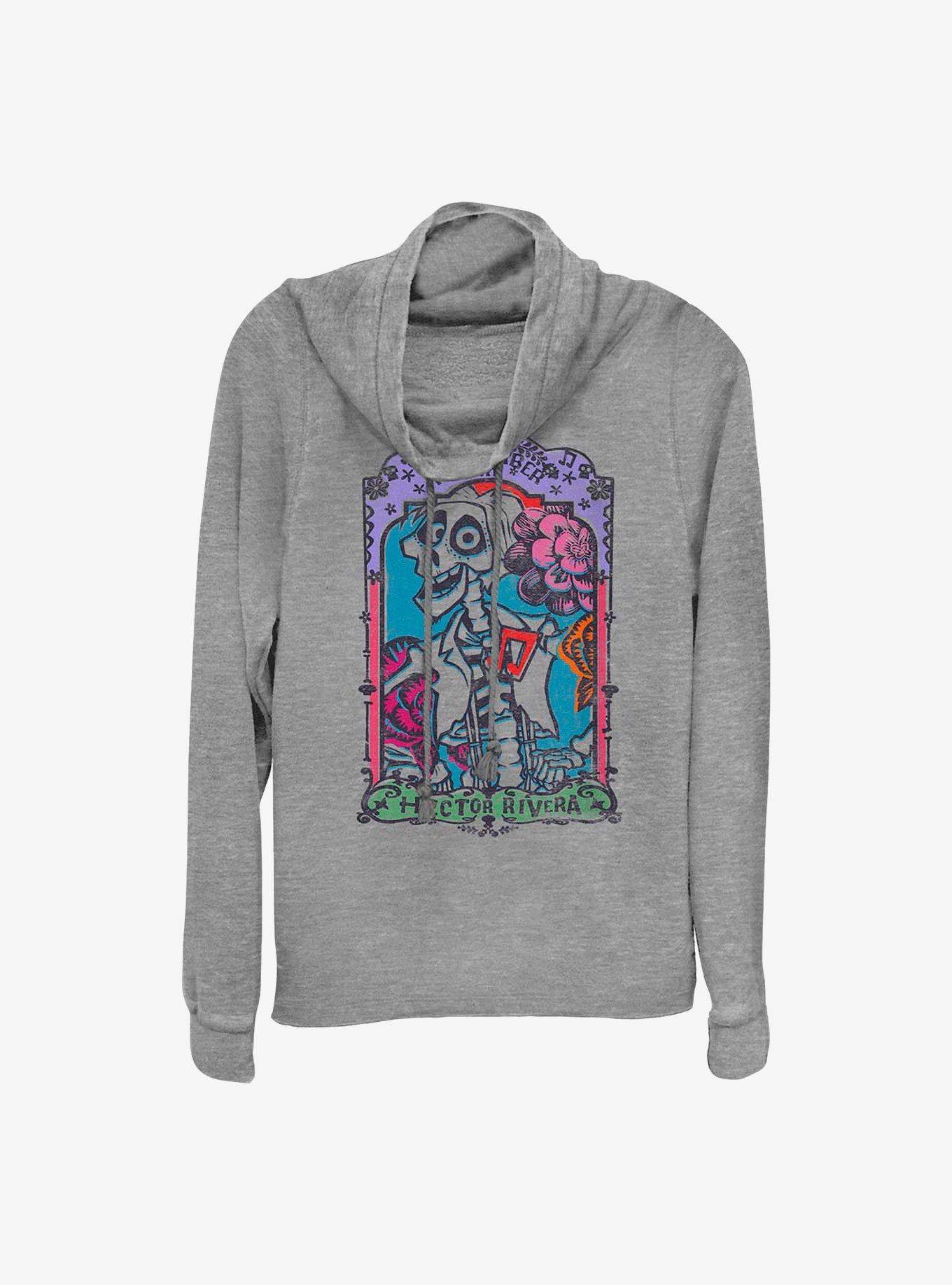 Disney Pixar Coco Hector Rivera Card Cowlneck Long-Sleeve Girls Top, , hi-res