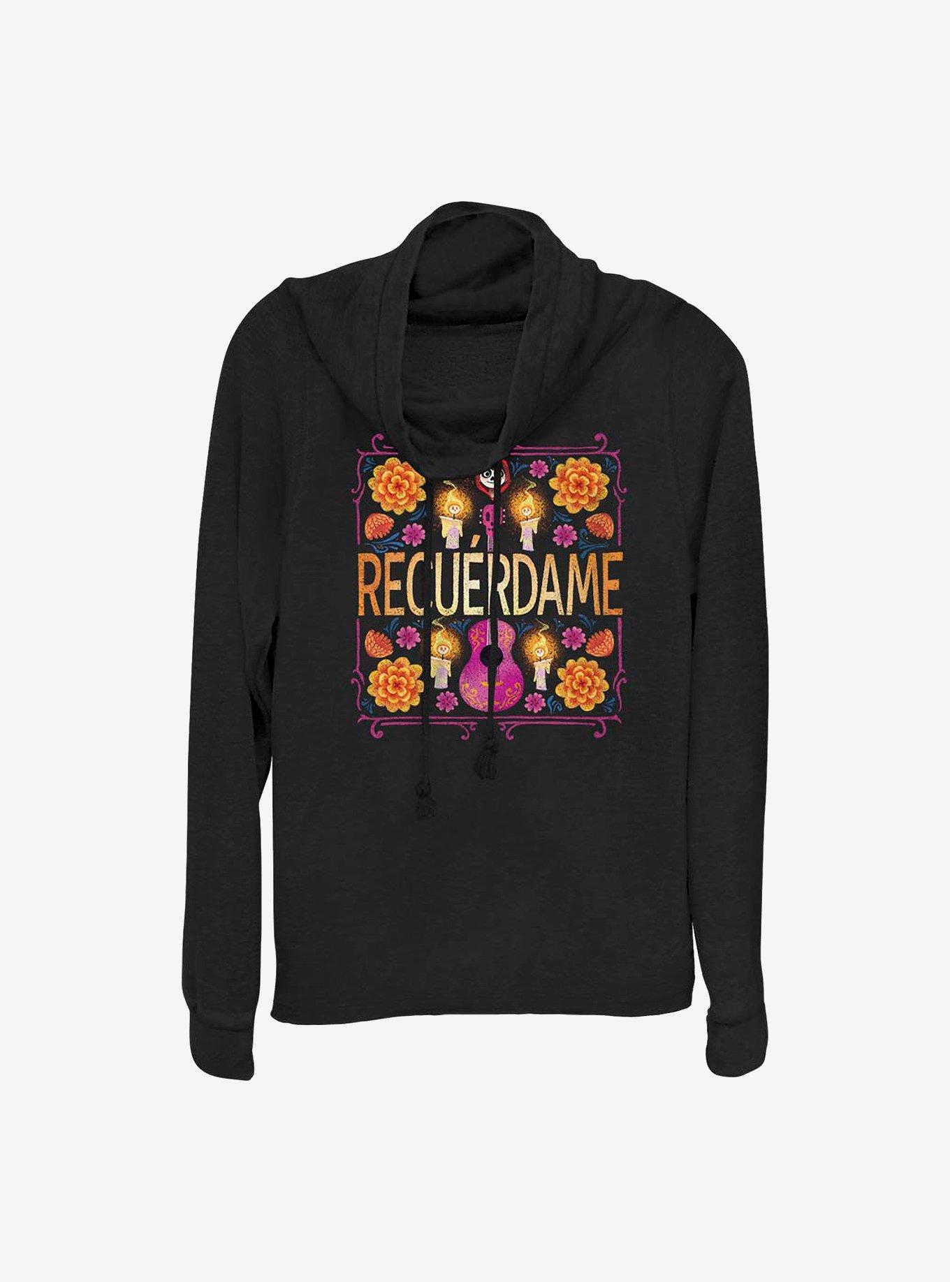 Disney Pixar Coco Recuerdame Cowlneck Long-Sleeve Girls Top