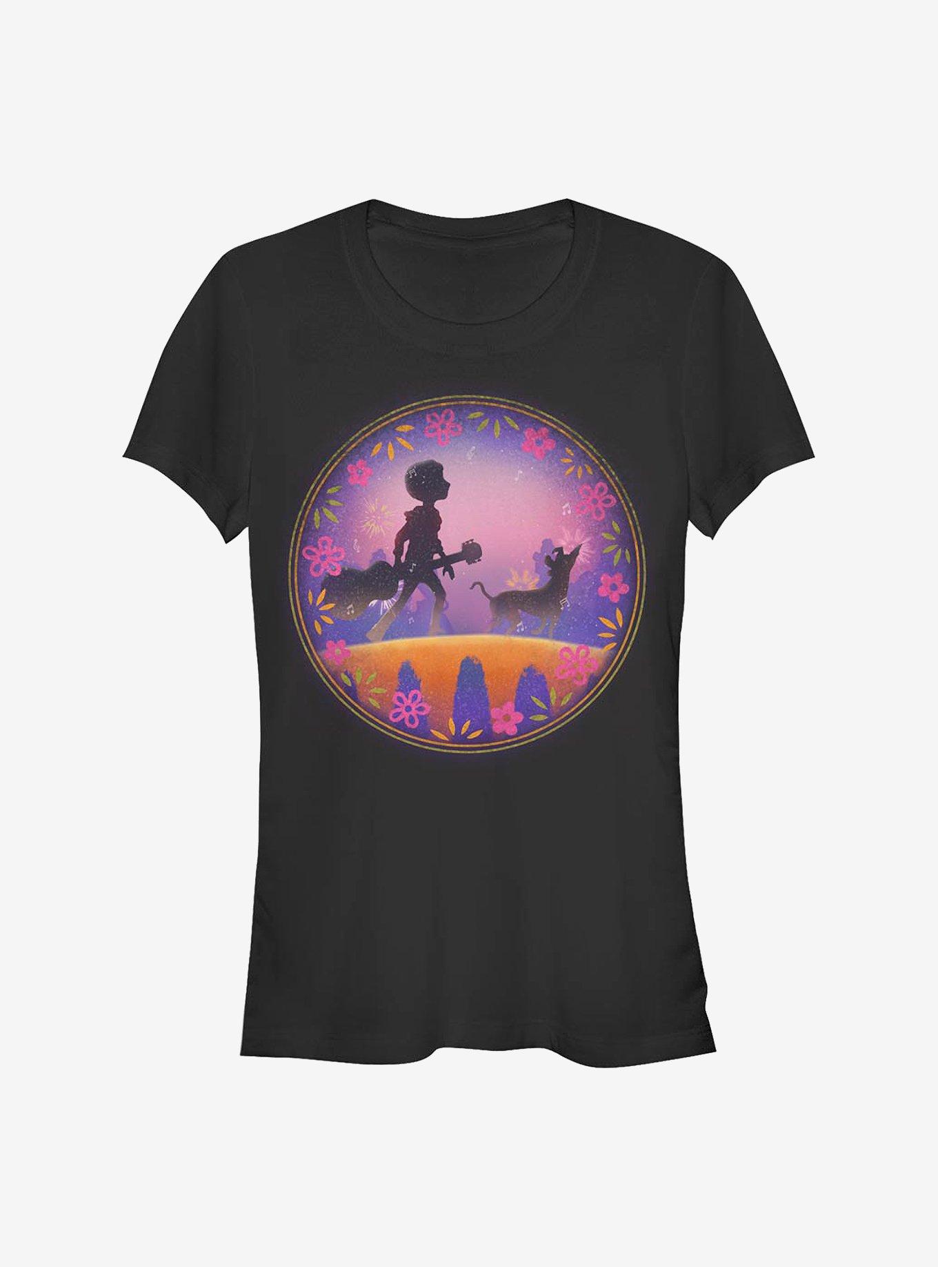 Disney Pixar Coco Bridge Into The Land Of The Dead Girls T-Shirt, BLACK, hi-res