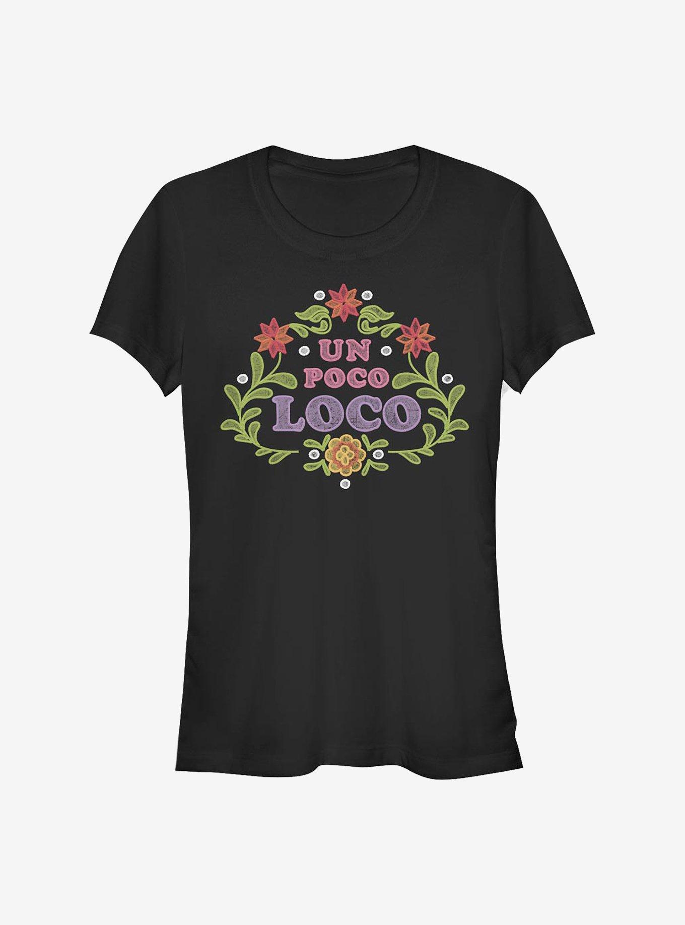Disney Pixar Coco Un Poco Loco Floral Emblem Girls T-Shirt, , hi-res