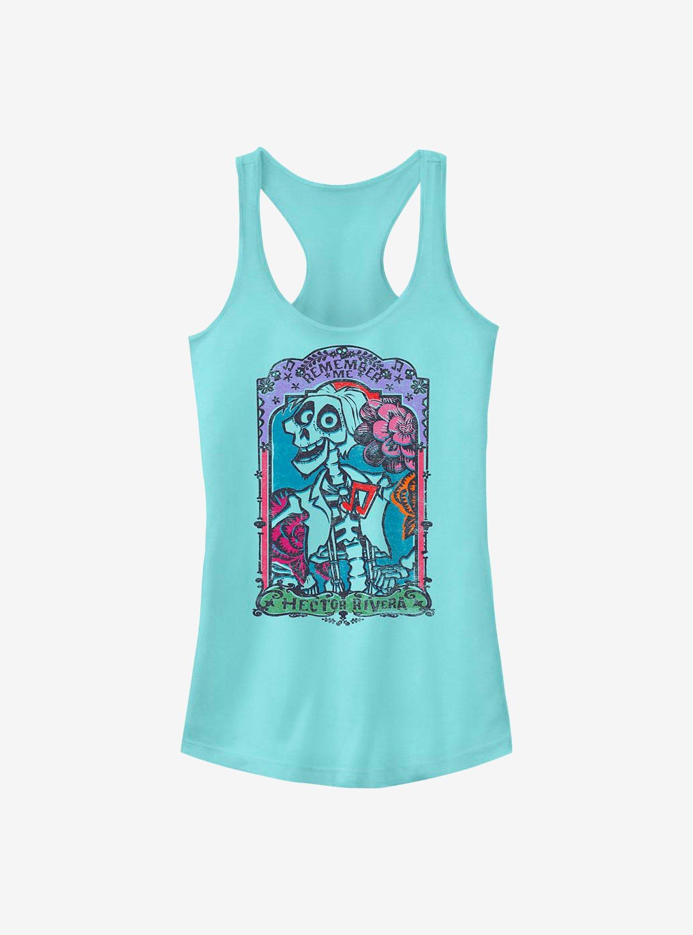 Disney Pixar Coco Hector Rivera Card Girls Tank - BLUE | Hot Topic