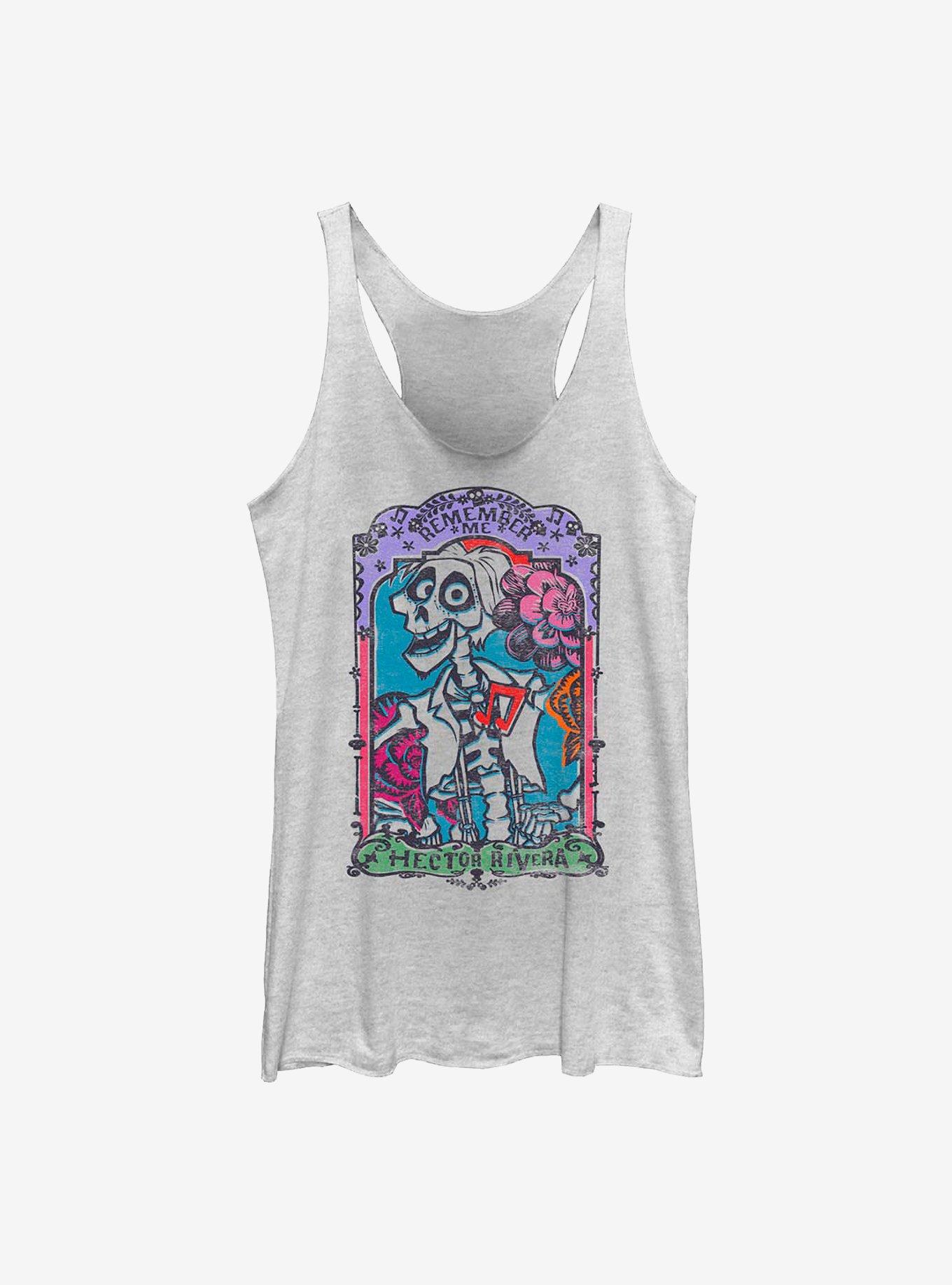 Disney Pixar Coco Hector Rivera Card Girls Tank, WHITE HTR, hi-res