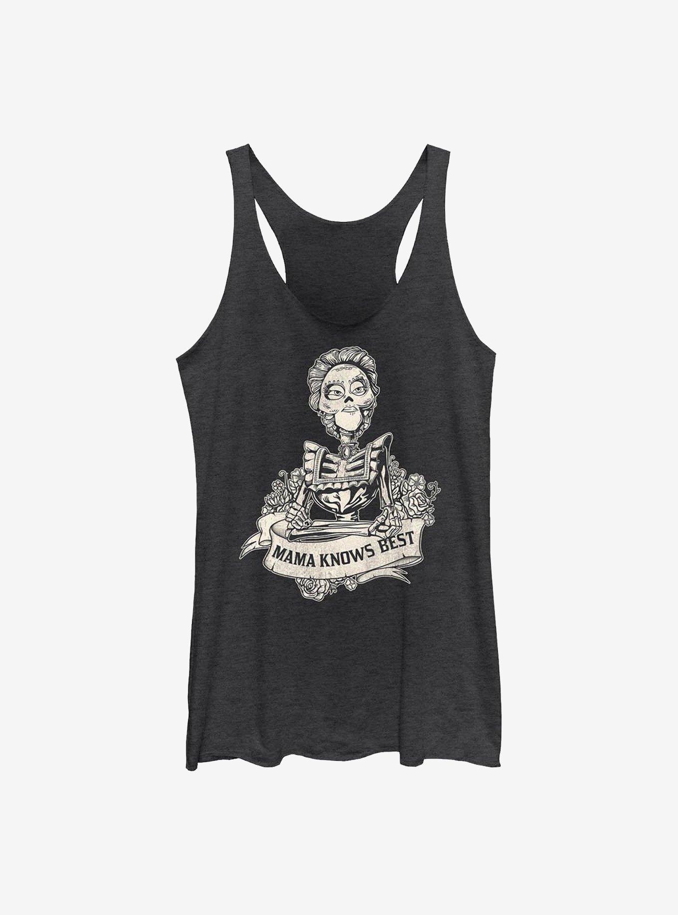 Disney Pixar Coco Mama Knows Best Girls Tank, BLK HTR, hi-res