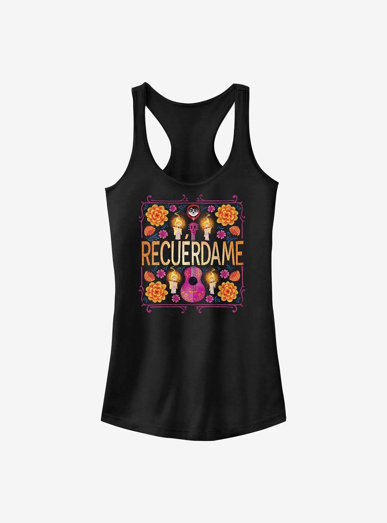 Disney Pixar Coco Recuerdame Girls Tank, BLACK, hi-res