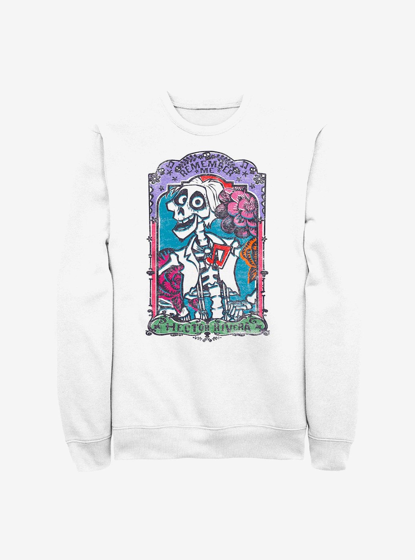 Disney Pixar Coco Hector Rivera Card Crew Sweatshirt, WHITE, hi-res