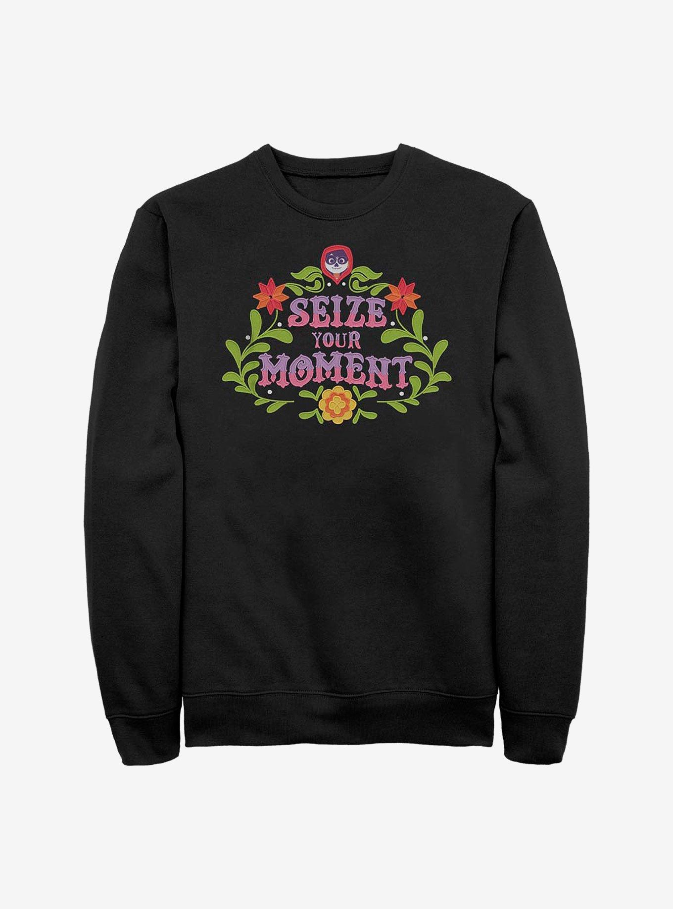 Disney Pixar Coco Seize Your Moment Emblem Crew Sweatshirt
