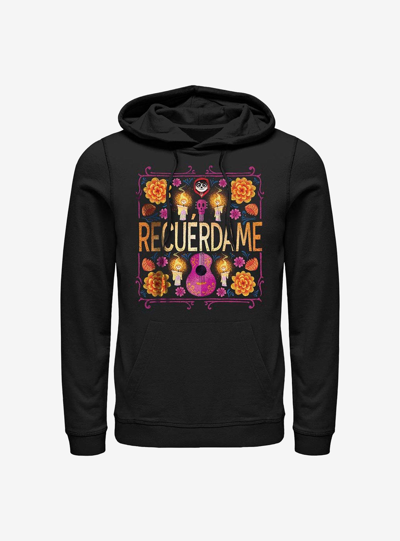 Disney Pixar Coco Recuerdame Hoodie, BLACK, hi-res