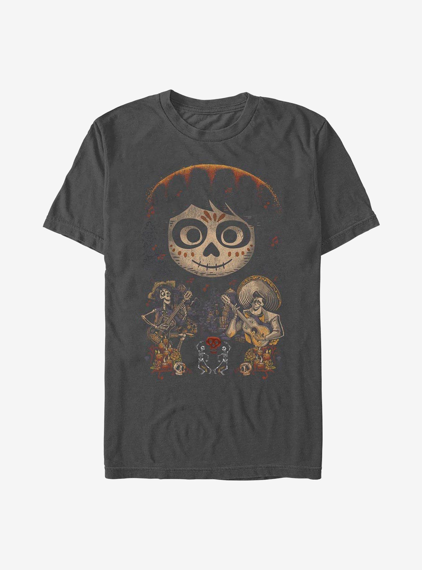 Disney Pixar Coco Musical Poster T-Shirt, CHARCOAL, hi-res