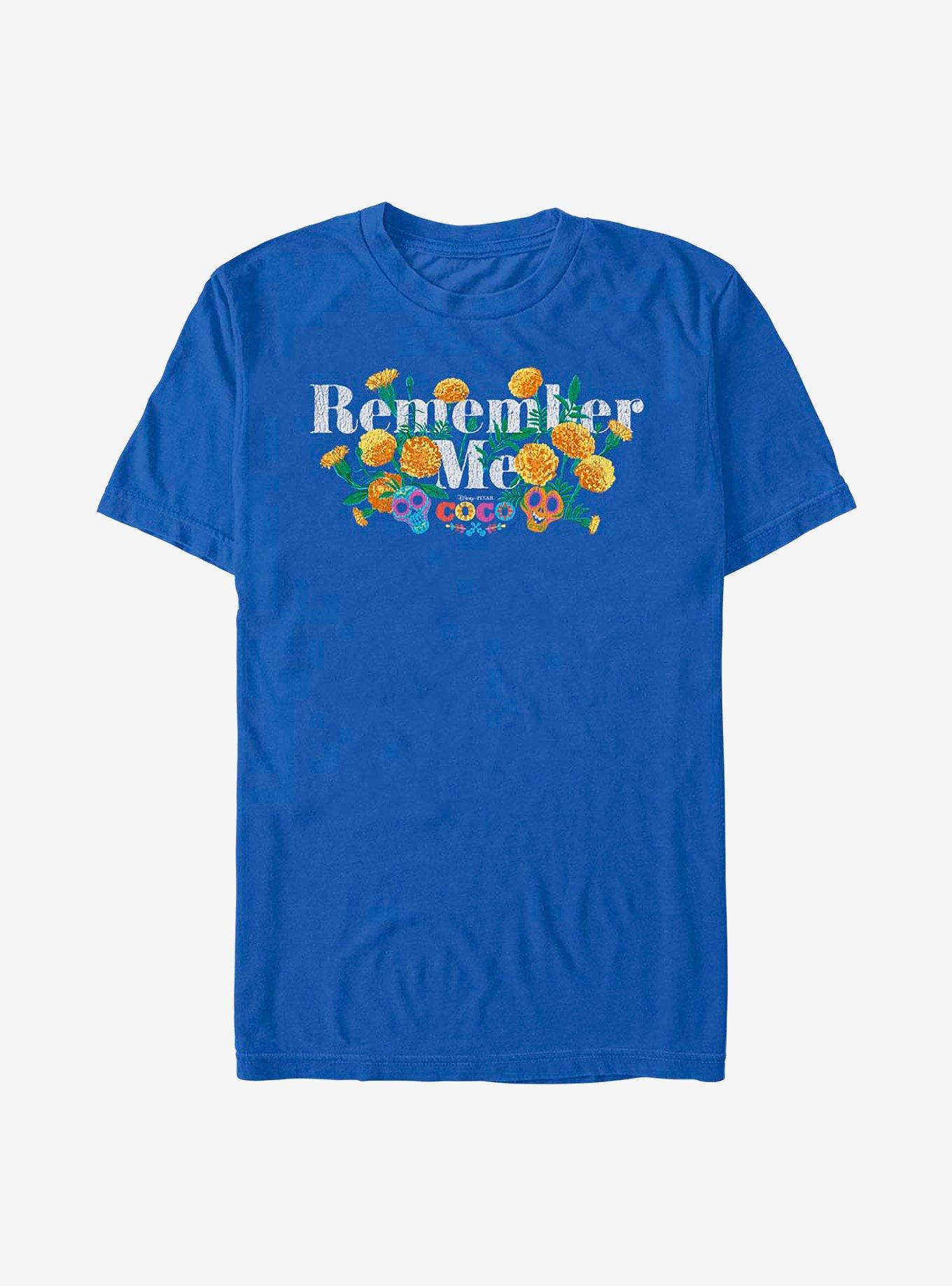 Disney Pixar Coco Remember Me Marigolds T-Shirt, ROYAL, hi-res