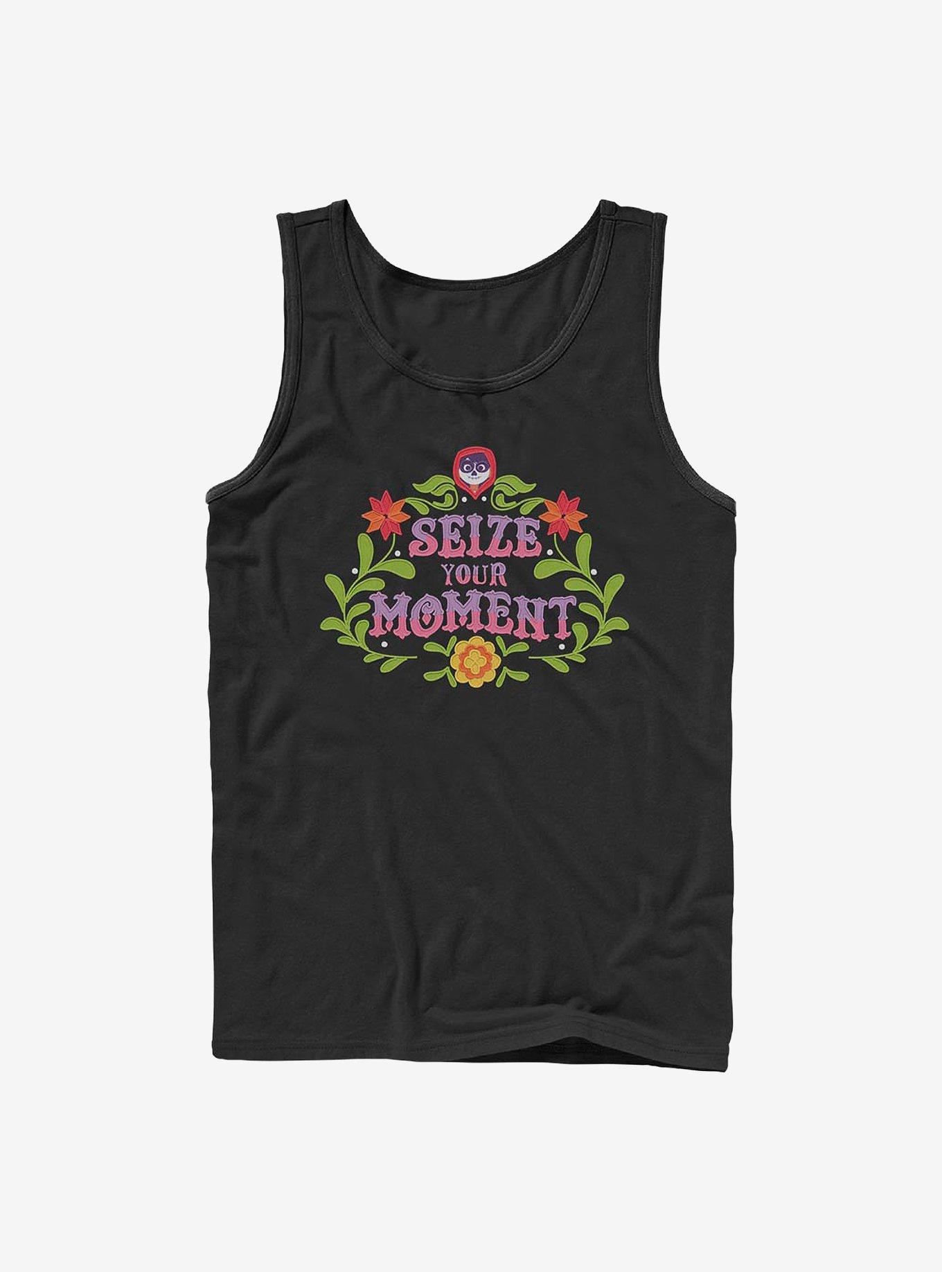 Disney Pixar Coco Seize Your Moment Emblem Tank, BLACK, hi-res