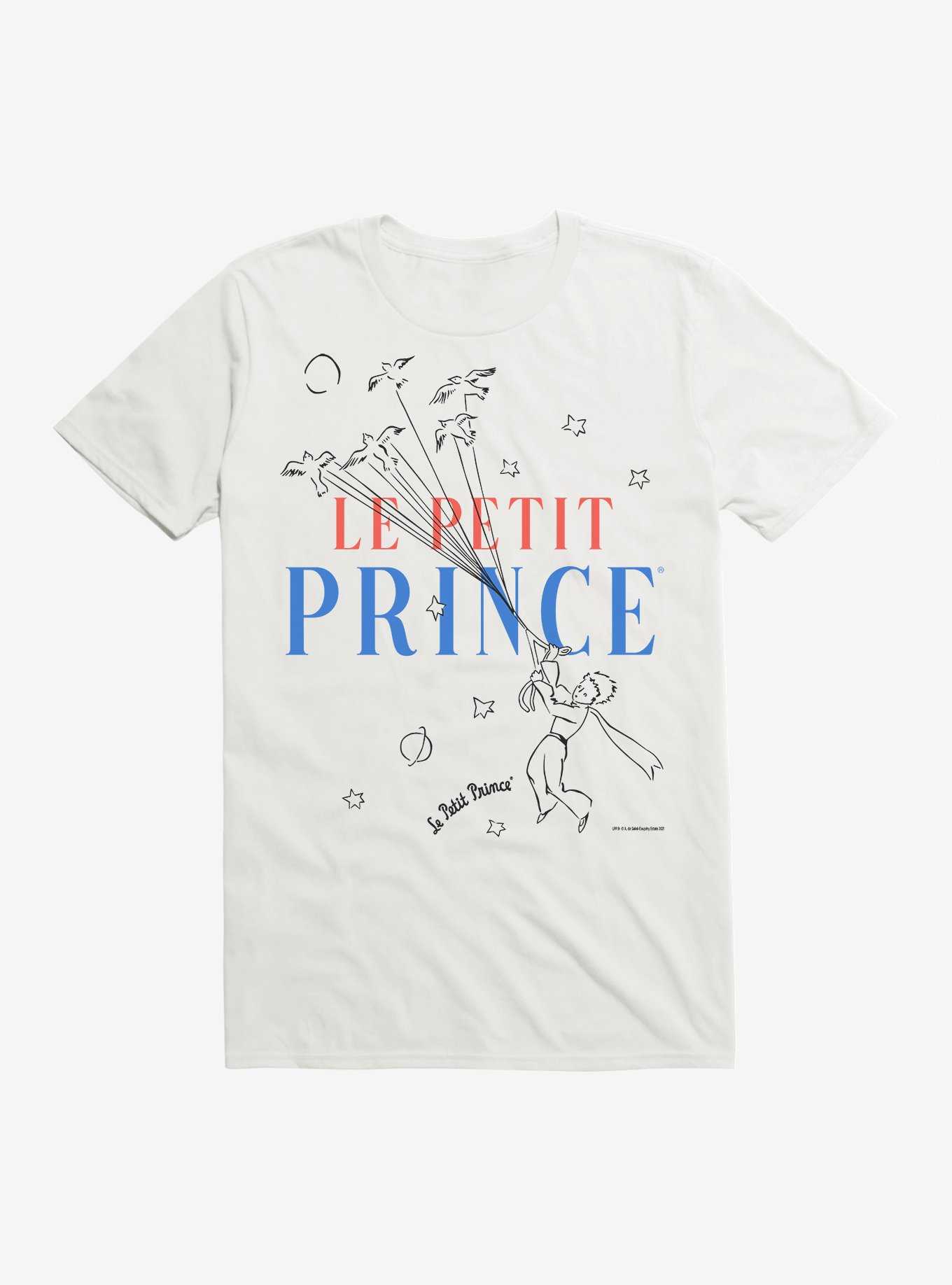 The Little Prince Bird Balloons T-Shirt, WHITE, hi-res