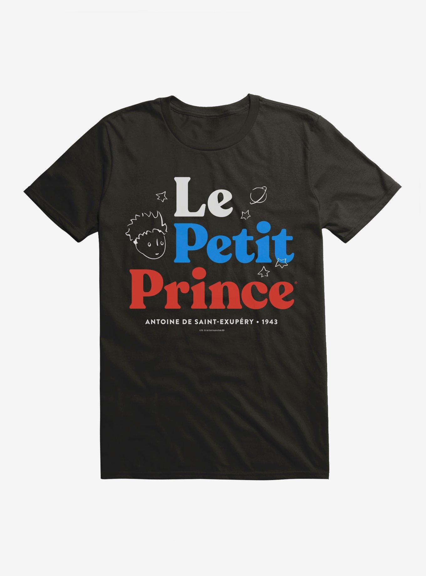 The Little Prince Le Petit Prince Typography T-Shirt, BLACK, hi-res