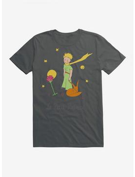 The Little Prince The Fox And Rose T-Shirt, CHARCOAL, hi-res