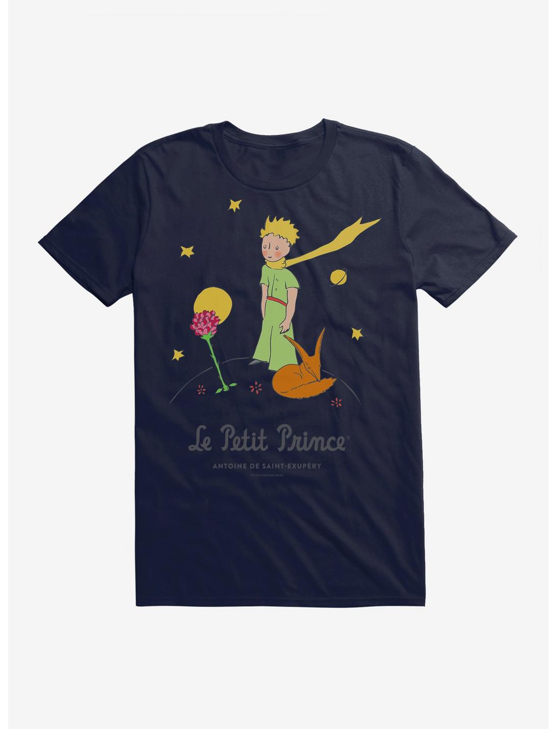 The Little Prince The Fox And Rose T-Shirt, NAVY, hi-res