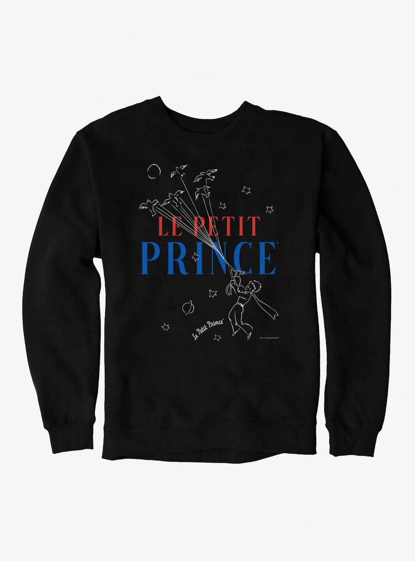 The Little Prince Bird Balloons Sweatshirt, BLACK, hi-res