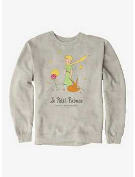 The Little Prince The Fox And Rose Sweatshirt, OATMEAL HEATHER, hi-res