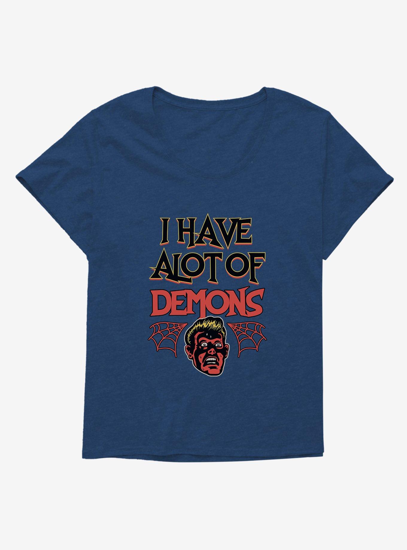 Halloween Alot Of Demons Plus Size T-Shirt, ATHLETIC NAVY, hi-res