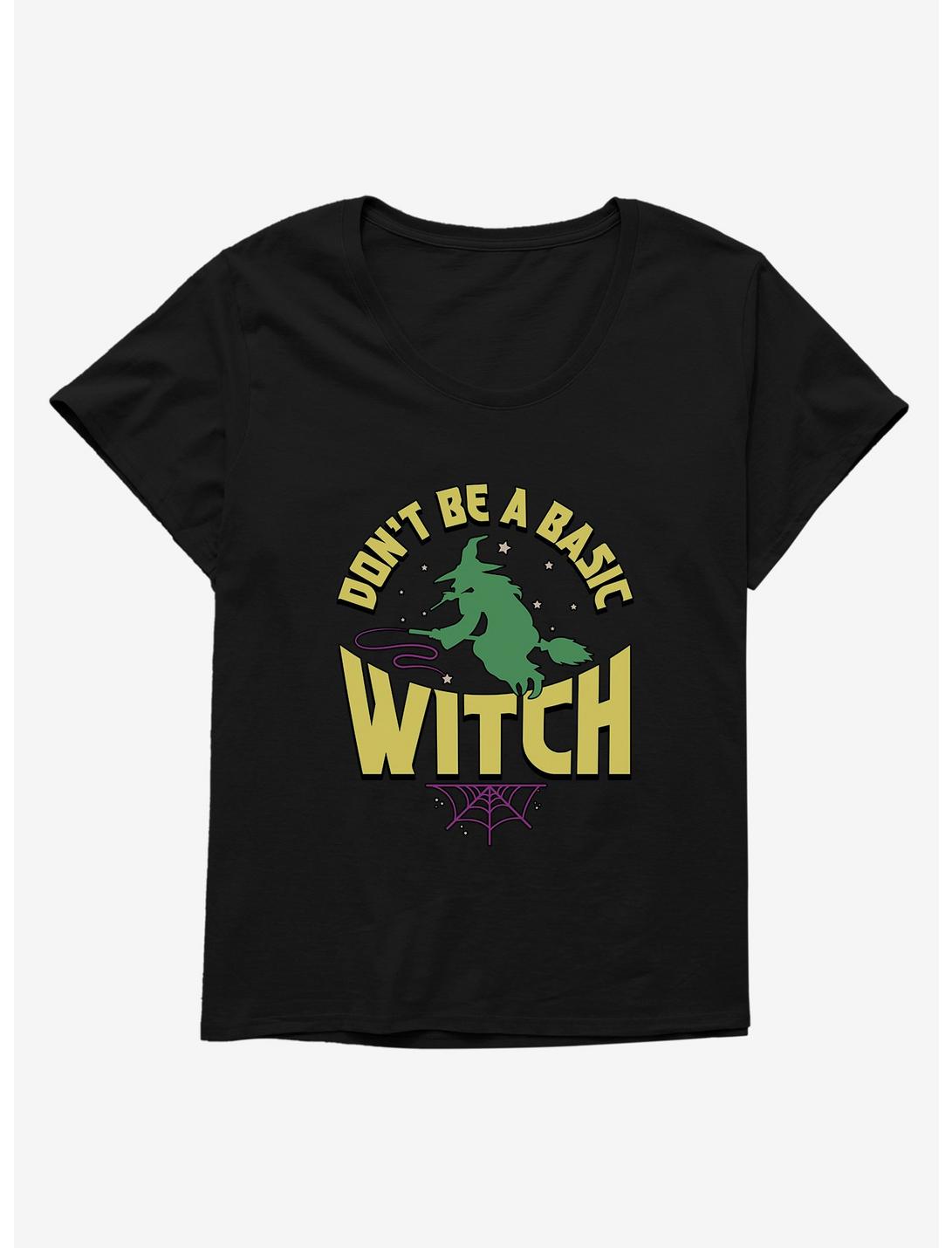 Halloween Basic Witch Plus Size T-Shirt, BLACK, hi-res