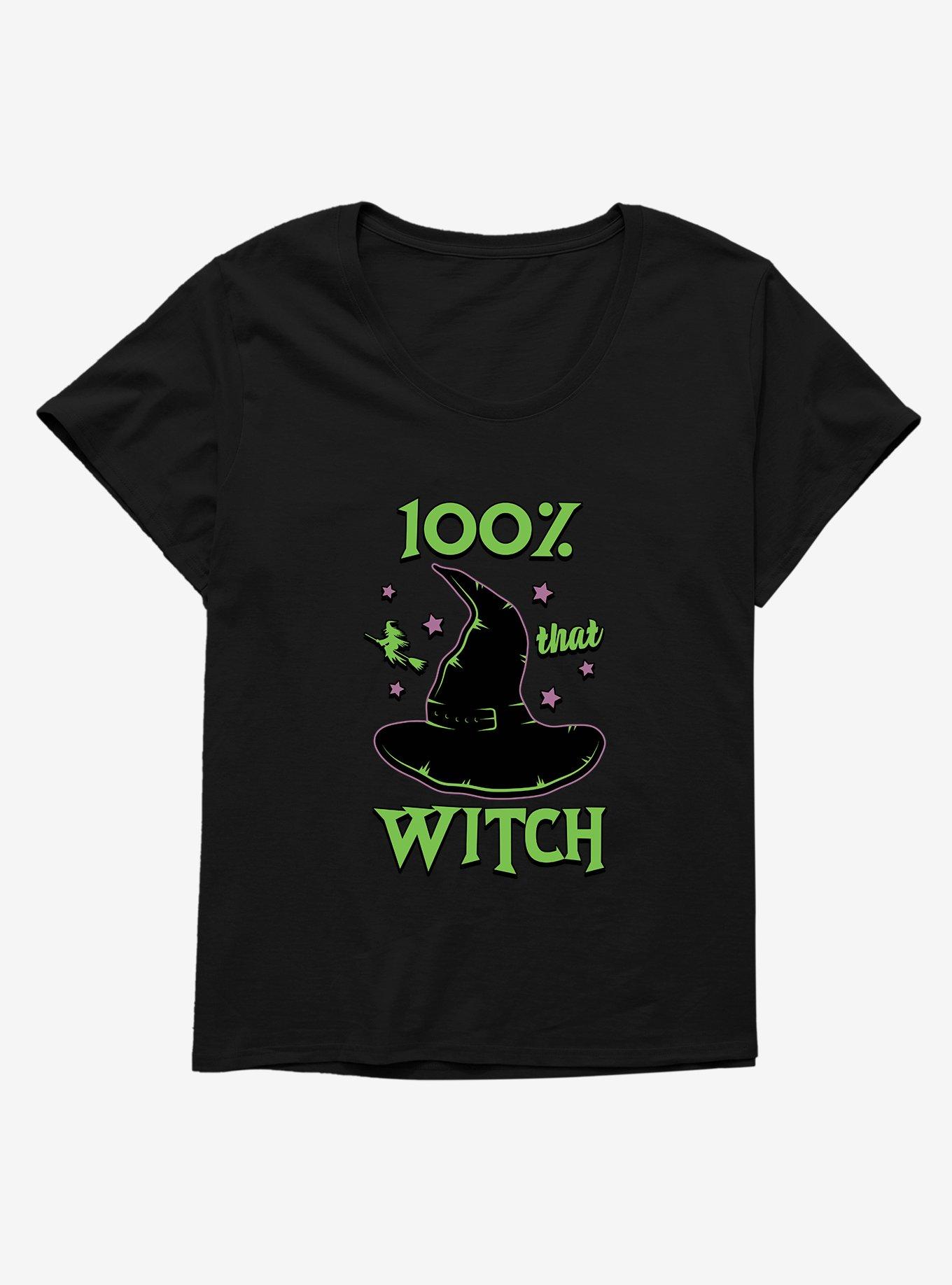 Halloween 100% That Witch Plus Size T-Shirt, BLACK, hi-res