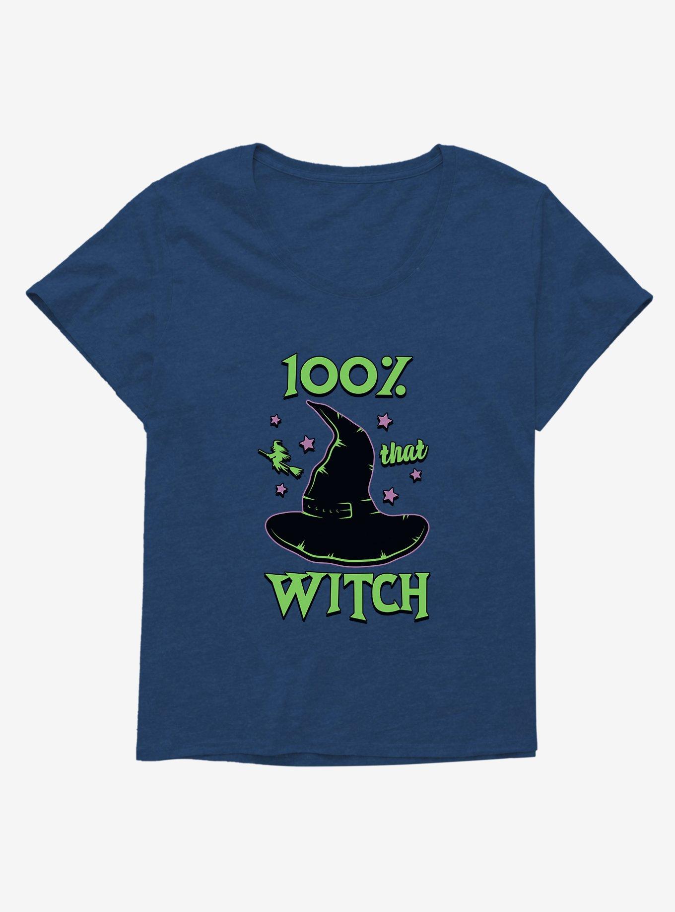 Halloween 100% That Witch Plus Size T-Shirt, ATHLETIC NAVY, hi-res