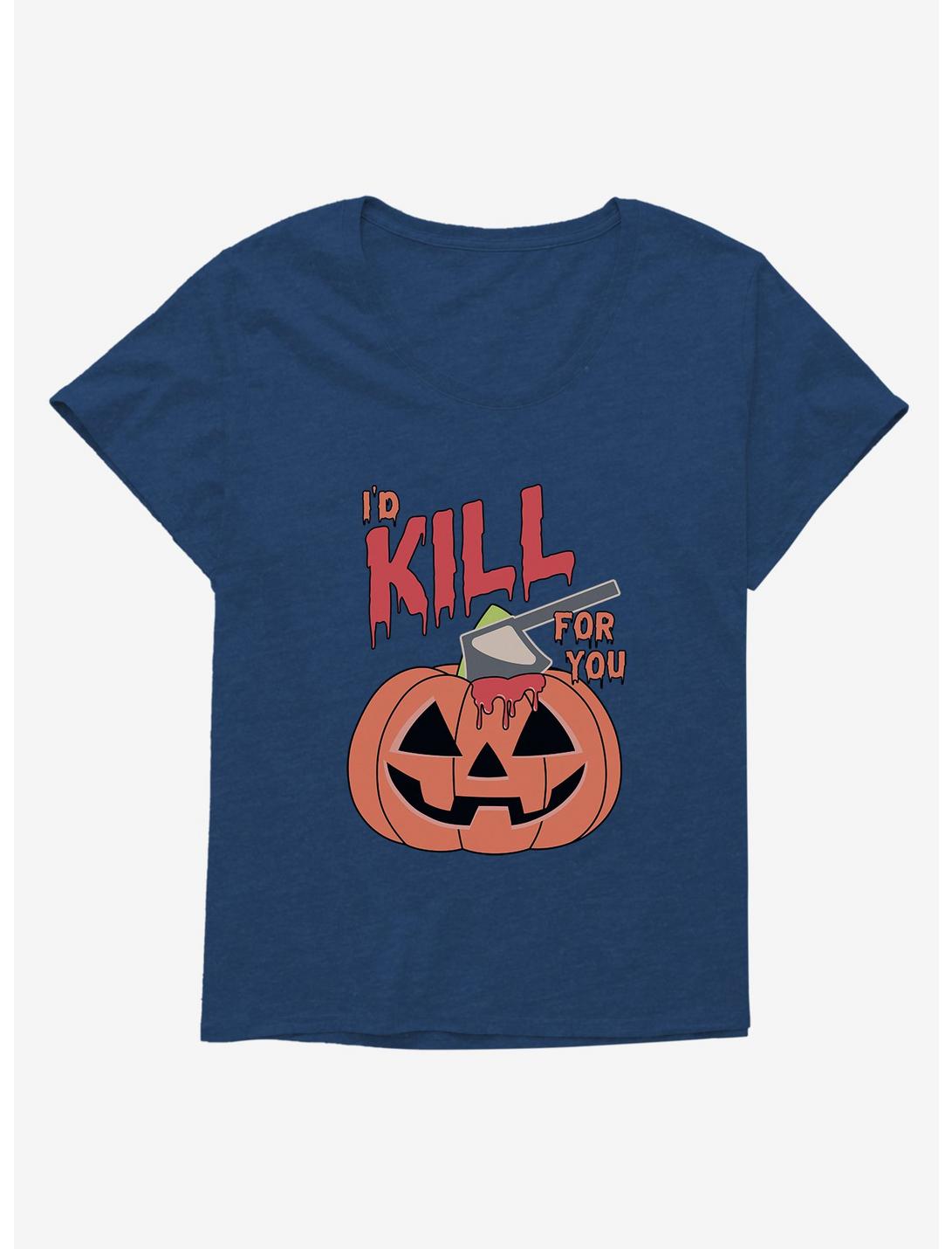 Halloween Kill For You Plus Size T-Shirt, ATHLETIC NAVY, hi-res