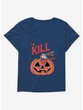 Halloween Kill For You Plus Size T-Shirt, ATHLETIC NAVY, hi-res