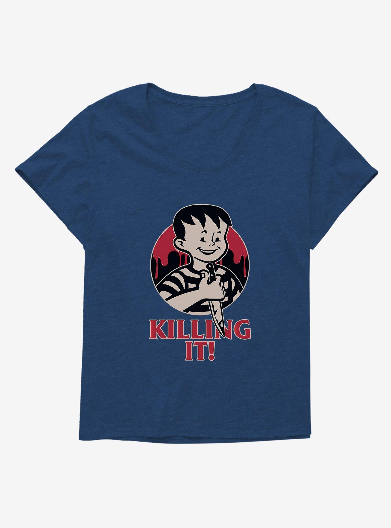 Halloween Killing It! Plus Size T-Shirt, ATHLETIC NAVY, hi-res