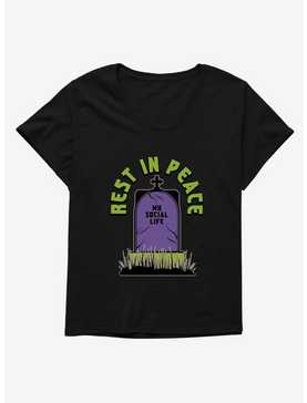 Halloween Rip Social Life Plus Size T-Shirt, , hi-res