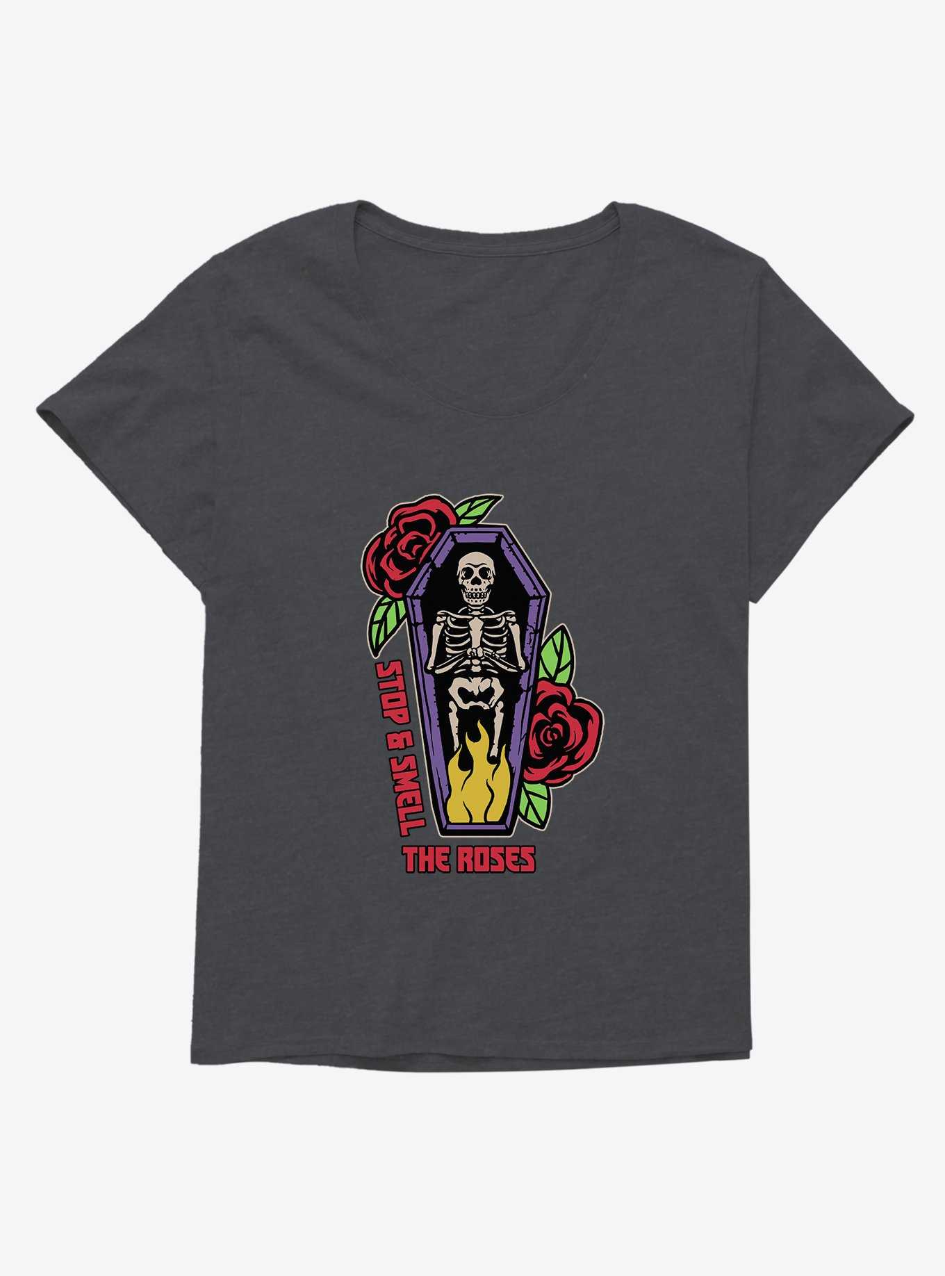 Halloween Smell The Roses Plus Size T-Shirt, , hi-res