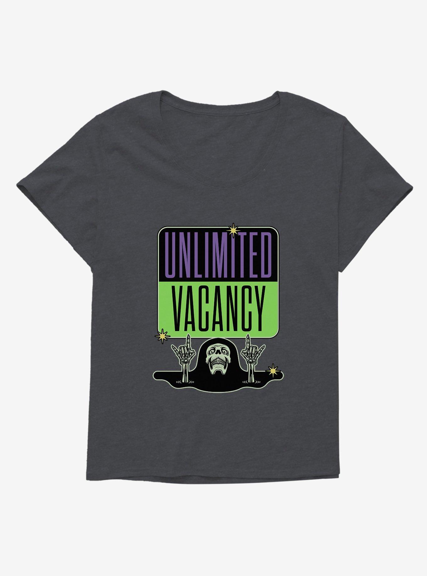 Halloween Unlimited Vacancy Plus Size T-Shirt, CHARCOAL HEATHER, hi-res