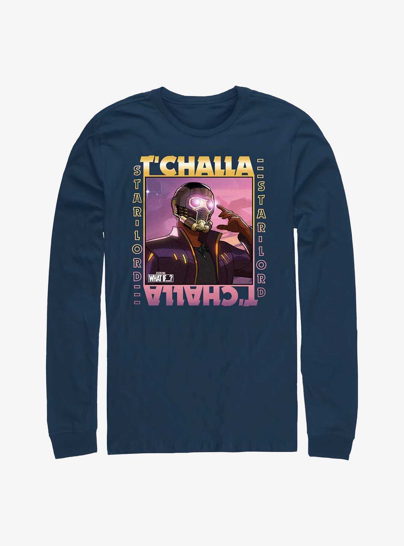 Marvel What If...? T'Challa Star-Lord Long-Sleeve T-Shirt, , hi-res