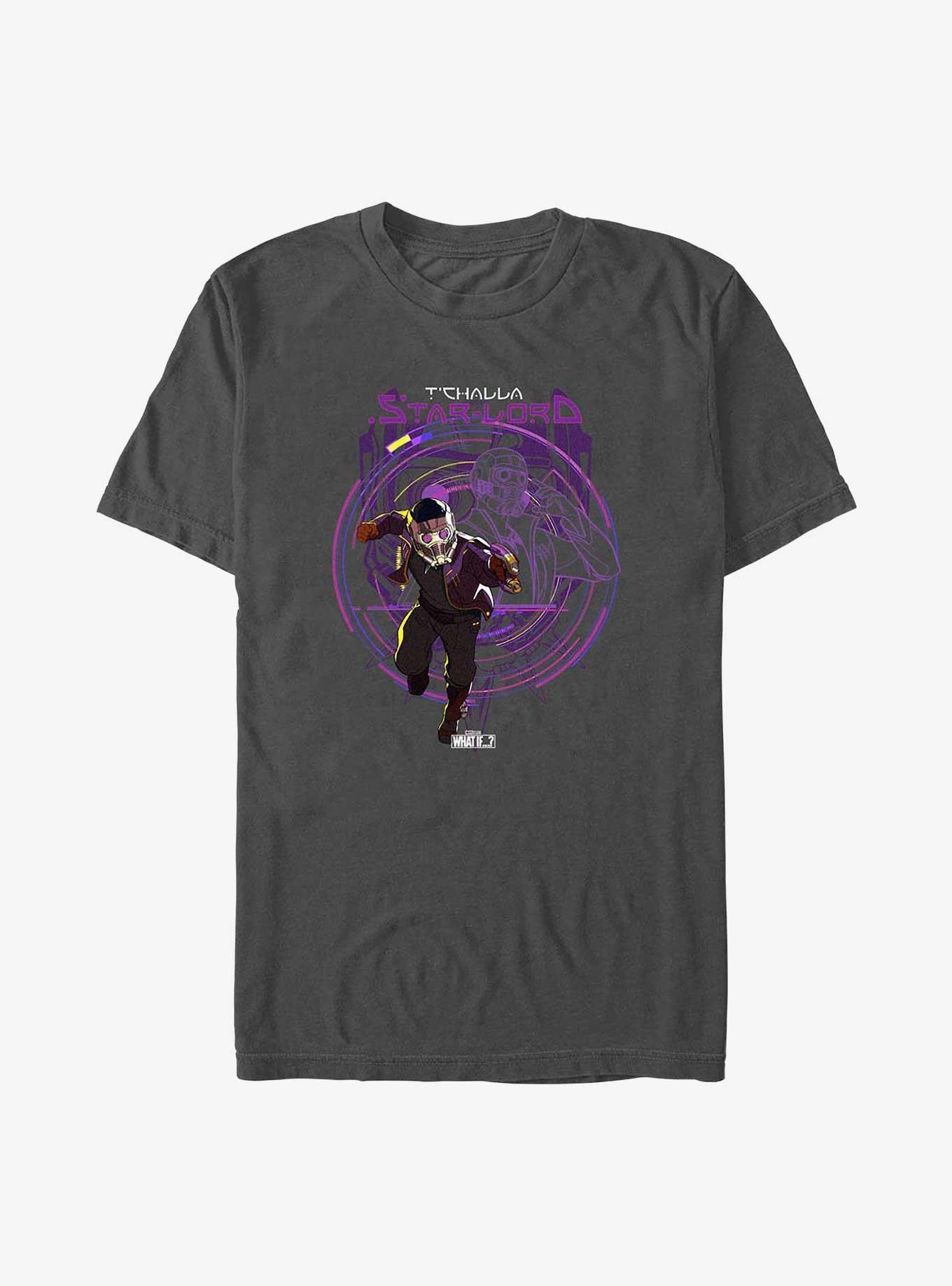Marvel What If...? T'Challa Star-Lord T-Shirt, CHARCOAL, hi-res