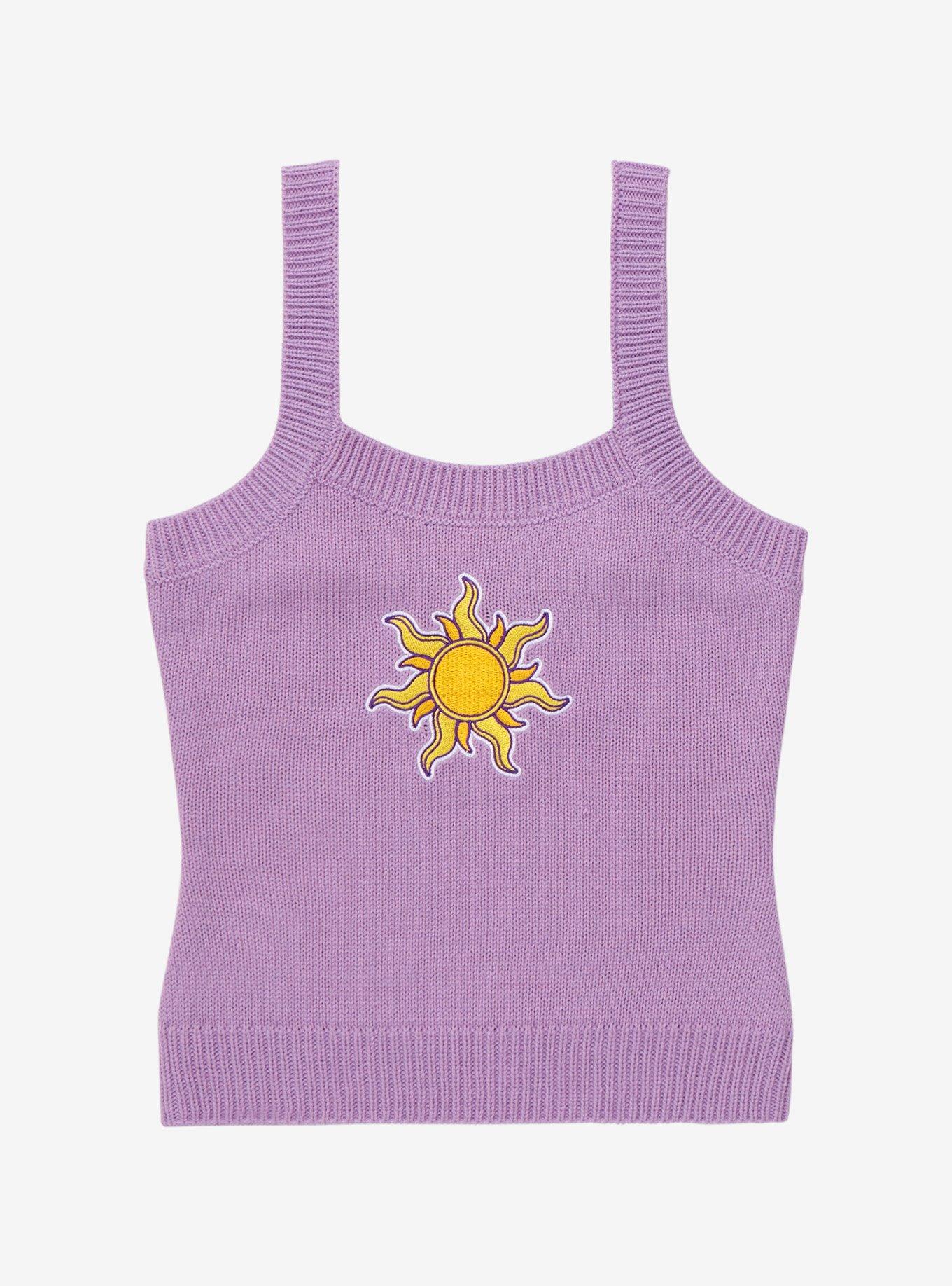 Disney Tangled Corona Sun Ribbed Women’s Sweater Tank Top - BoxLunch Exclusive, , hi-res