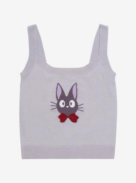 Studio Ghibli Kiki's Delivery Service Jiji Women’s Ribbed Sweater Tank Top  - BoxLunch Exclusive | BoxLunch