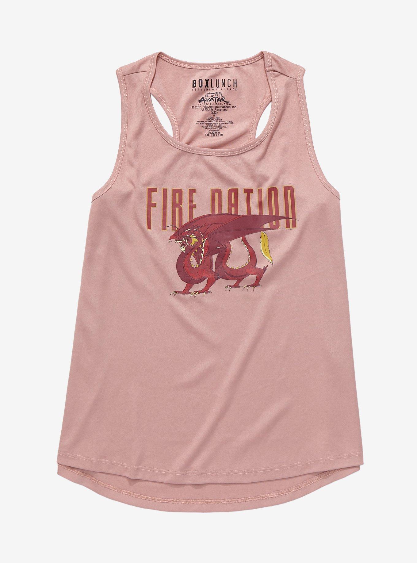Avatar: The Last Airbender Fire Nation Dragon Women's Tank Top - BoxLunch Exclusive, LIGHT RED, hi-res