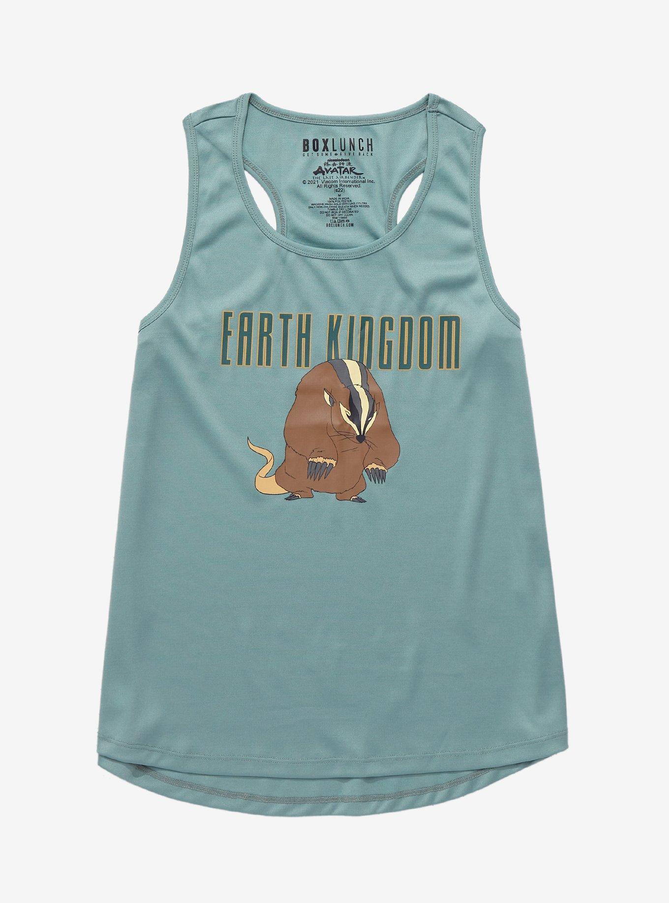 Avatar: The Last Airbender Earth Kingdom Badgermole Women's Tank Top - BoxLunch Exclusive, SAGE, hi-res