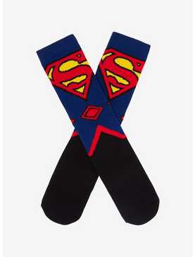 DC Comics Superman Suit Crew Socks, , hi-res