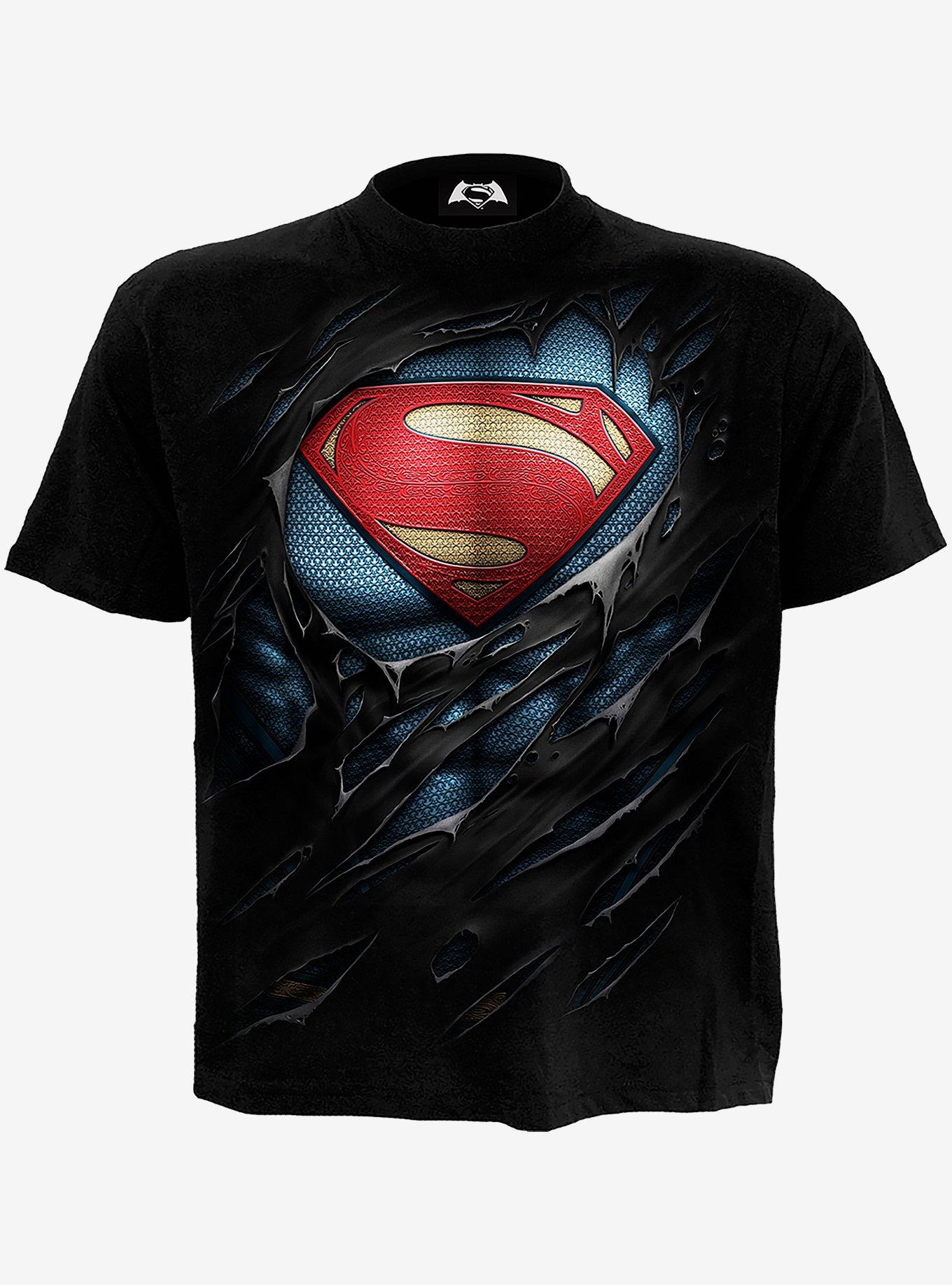 Superman Kid Boy Super Hero Allover Print Short-sleeve Tee