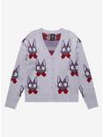 Our Universe Studio Ghibli Kiki's Delivery Service Jiji with Bowtie Cardigan - BoxLunch Exclusive, LIGHT GREY, hi-res