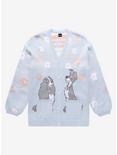 Disney Lady and the Tramp Tonal Portrait Women’s Cardigan - BoxLunch Exclusive, LIGHT BLUE, hi-res