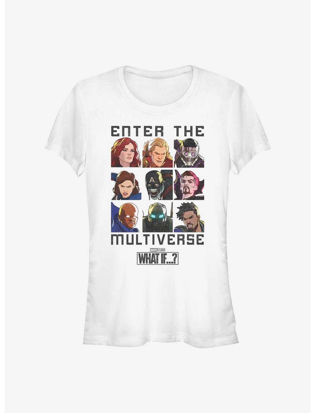Marvel What If...? Enter The Multiverse Girls T-Shirt, WHITE, hi-res