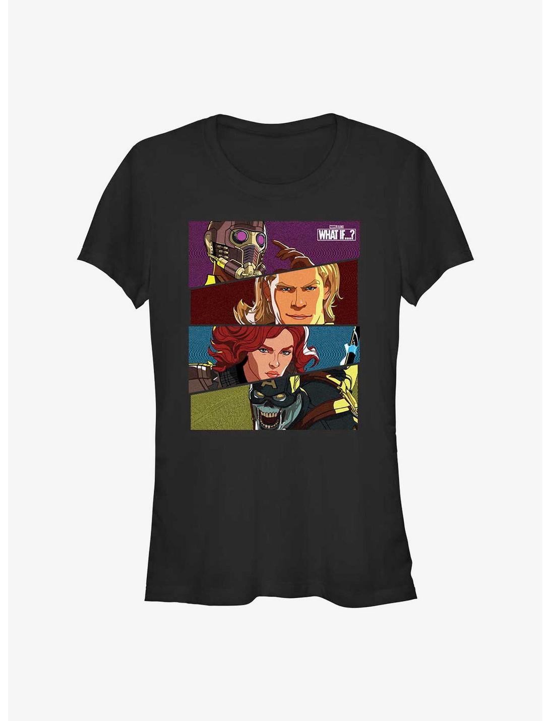 Marvel What If...? Hero Boxes Girls T-Shirt, BLACK, hi-res