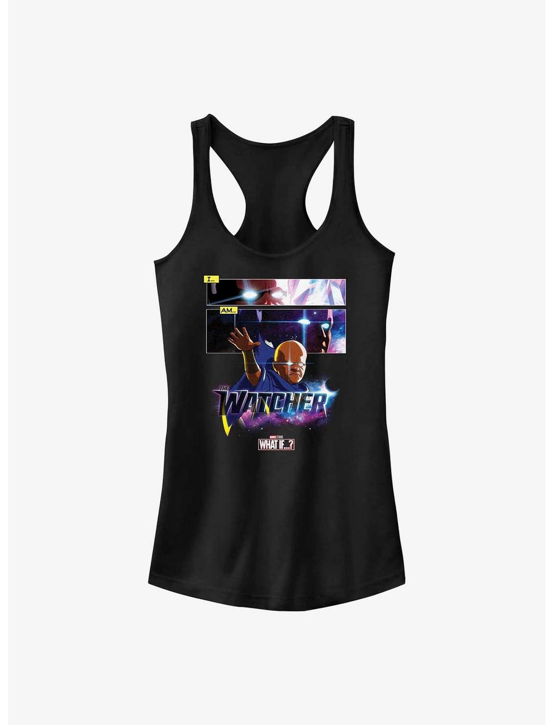 Marvel What If...? I Am The Watcher Panels Girls Tank, BLACK, hi-res