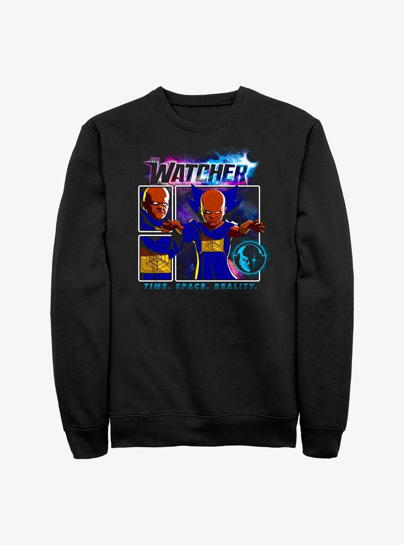 Marvel What If...? The Watcher TIme Space Reality Crew Sweatshirt, , hi-res