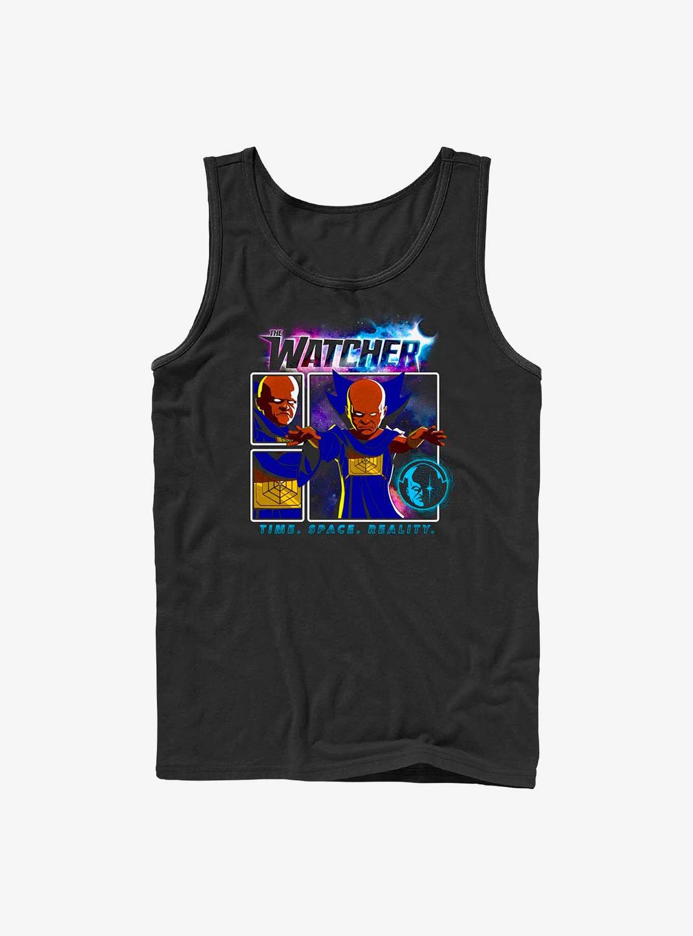 Marvel What If...? The Watcher TIme Space Reality Tank, BLACK, hi-res